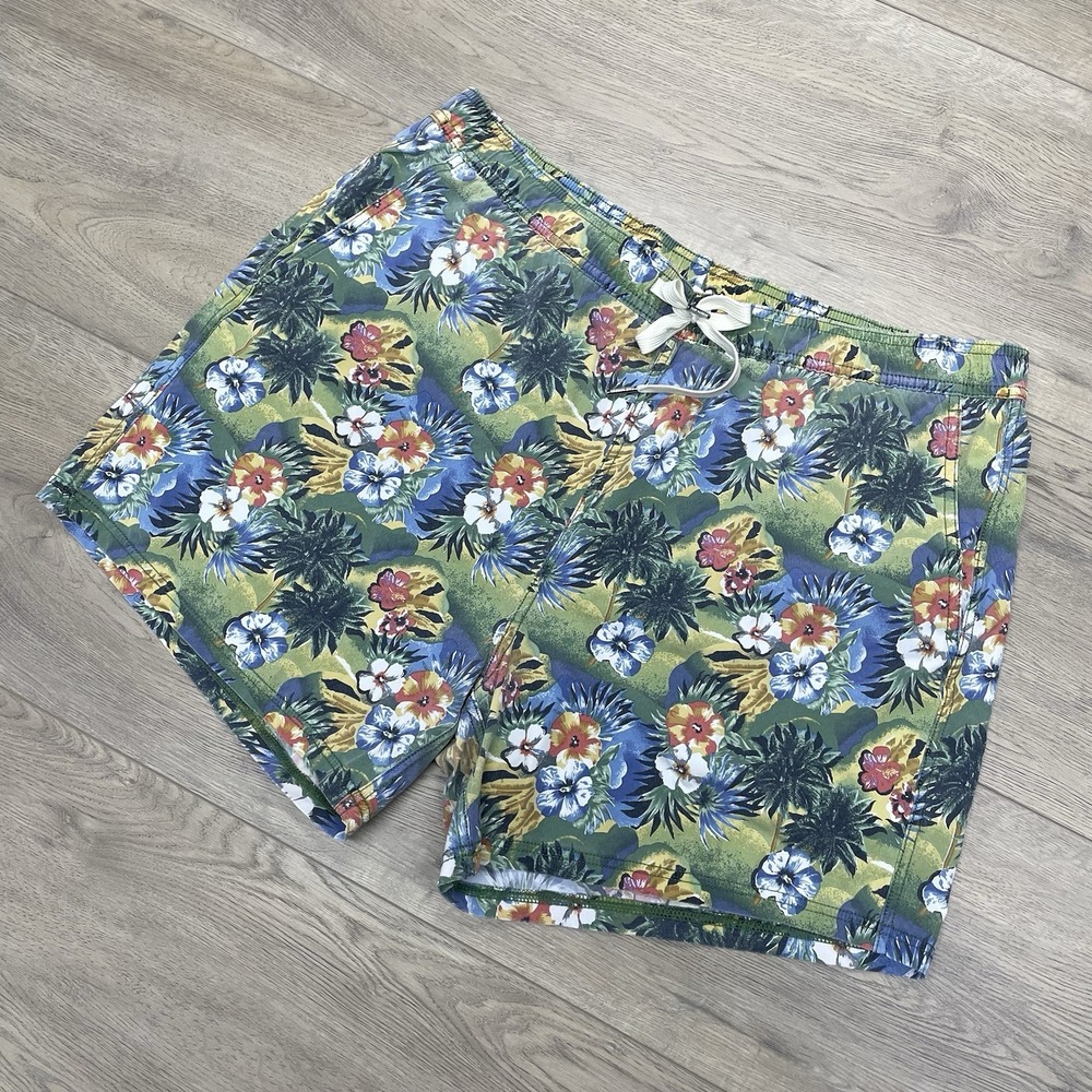 Fair Harbor The Bungalow Swim Trunks Men's Sz XXL Tropical Beach Resort Flora
